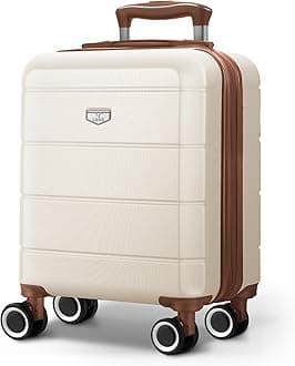 15 Inch Jetset Lightweight Travel Cabin Bag Carry On Approved Suitcase ABS Shell Protection Water Resistant & Safe Locking System Easyjet Free Under seat Luggage (45x33x20cm)