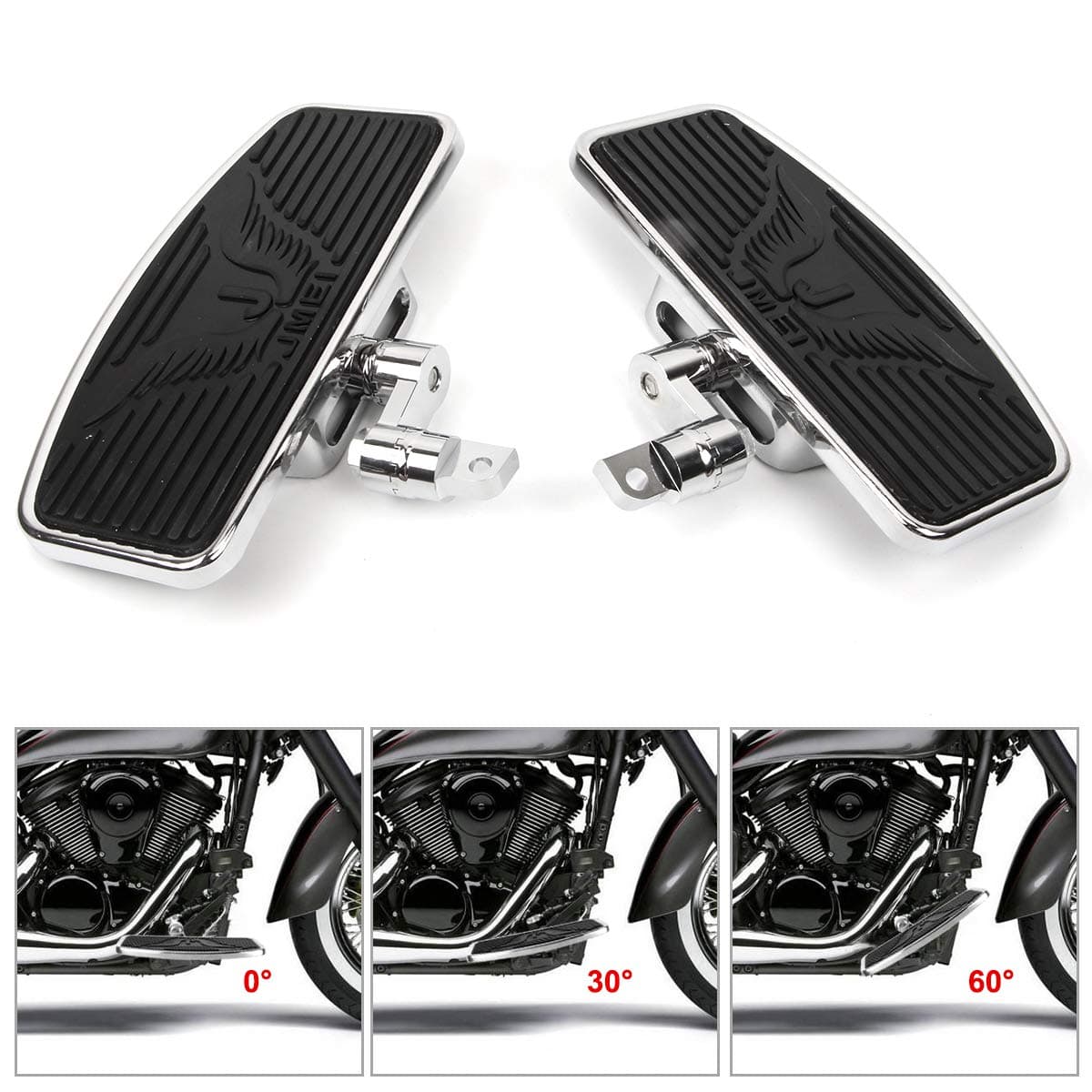 Motorcycle Front Foot Peg with Adjustable Height Function Floorboards for Harley XL883 XL1200 X48 72