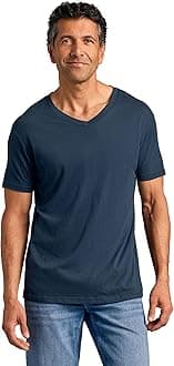 True Classic Mens V Neck T Shirts - Cotton V Neck Shirts for Men, V-Neck Mens T-Shirts and Undershirts for Men Pack/Singles