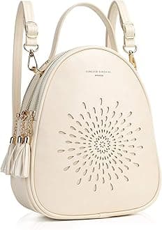 APHISONFashion Mini Backpack Purse for Women Cute Small Backpacks PU Leather Crossbody Shoulder Bags Handbags Multifunctional and Large-Capacity Daypack Purse L-WHITE