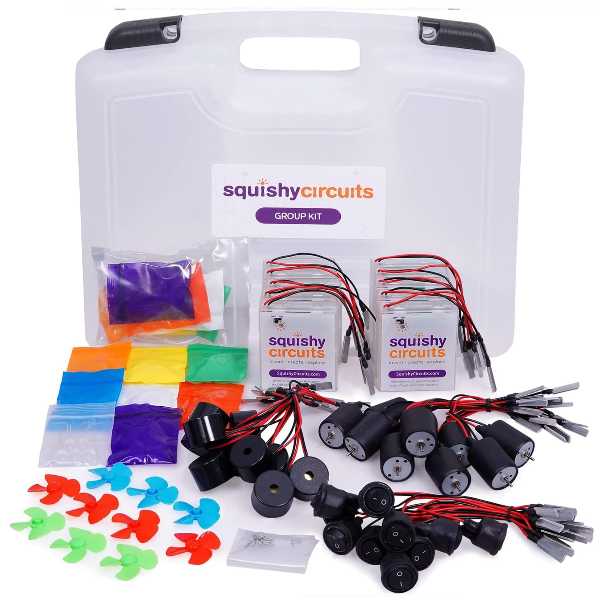 Squishy Circuits Group Kit - Explore Electrical Circuits with Play Dough - STEM Science Kits for Kids Age 8-12 - Fun and Educational for Classrooms, Camps, Libraries, Museums and More!