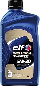 ELF Evolution Full-Tech FE 5W30 Engine Oil ACEA C4 Low SAPS Fuel Economy Formula Synthetic High Performance Motor Oil Lubricant - 1L