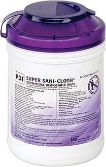 PDI Super Sani-Cloth Germicidal Disposable Wipe - 6.75" Length x 6" Width - 160 / Tub - 1 Each - Disposable, Disinfectant, Deodorize, Latex-free, Bleach-free, Virucidal, Fungicide, Strong, Pre-moistened, Antimicrobial