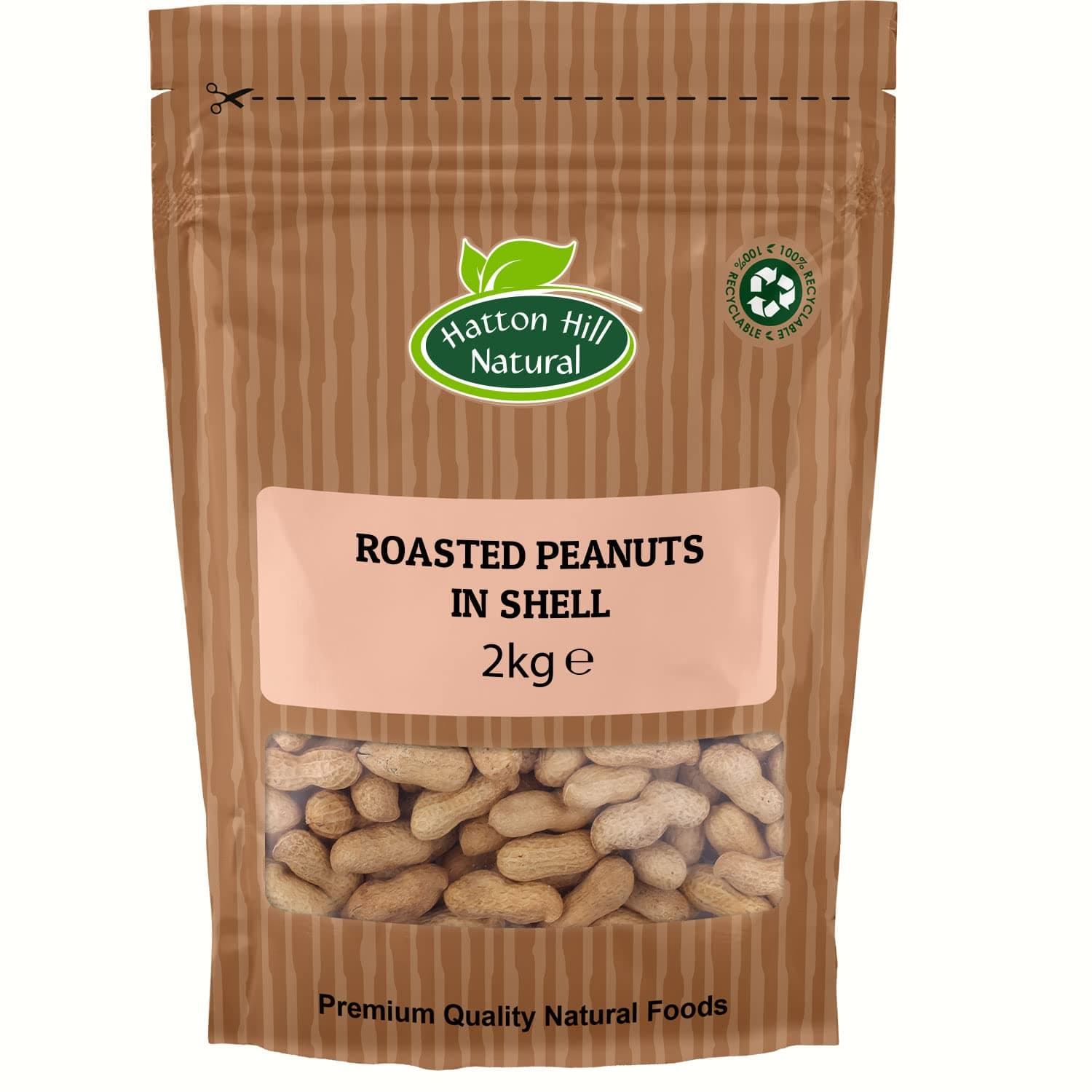 Roasted Peanuts in Shells 2kg (Monkey Nuts) by Hatton Hill - Free UK Delivery