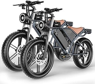 Electric Bike for Adult, 1800W Peak Electric Dirt Bike, 37MPH, 100 Miles, 7 Speed Electric Motorcycle, 48V Removable Battery, 20" Fat Tire Off Road Ebike, All Terrain for Mountain, Sand, Road