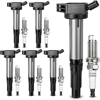 UF487 Ignition Coil & 6619 Double Iridium Spark Plug For TOYOTA Camry Avalon Highlander RAV4 Sienna Venza/Lexus IS350 ES300h NX300h ES350 RX350 RX450h/Scion tC Replaces#C1601 90919-02255 90919-A2002