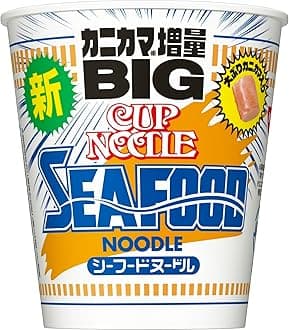 Cup Noodles Seafood Noodle Big, 105g x 12 pieces [Nissin Foods Cup Noodles, Cup Ramen, Instant, Large Portion BIG]