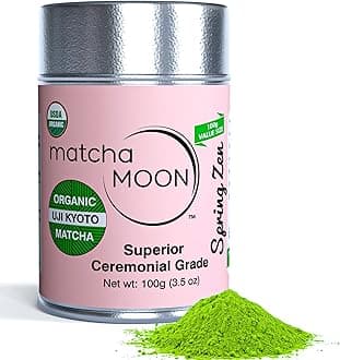 Spring Zen Matcha Green Tea Powder - Ceremonial Grade Matcha Green tea - Organic Japanese Matcha - Traditional Matcha Powder from Uji Kyoto - 100g (3.5 oz.)