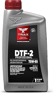 TRIAX DTF-2 Professional 75W-85 GL-5 Full Synthetic Differential & Drivetrain Fluid | Limited Slip Ready | Compatible with BMW, Dodge, Ford, GM, Jeep, Lexus, MB, Nissan & Toyota (1 Quart)