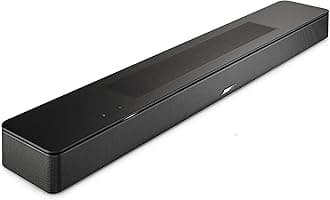Smart Dolby Atmos Soundbar, All-in-One Soundbar for TV, A.I. Dialogue Mode, Voice Control and Amazon Alexa Built-in, Supports Bluetooth/AirPlay/Spotify Connect/Chromecast, Black