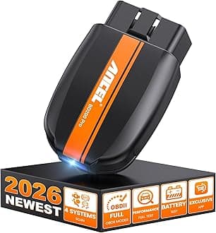 BD200 Pro OBD2 Scanner Bluetooth, Enhanced Wireless Code Readers ABS SRS Transmission Airbag Car Scanner Diagnostic Tool with Battery Test, Check Engine Light Exclusive App for iPhone & Android
