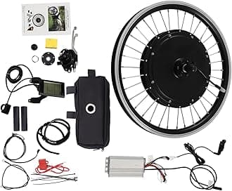 Electric Bicycle Motor Kit Front/Rear Wheel Bike Modification Kit E-Bike Front/Rear Wheel Conversion Kit with Display for Assembling and Modifying The Rear/Front Wheels