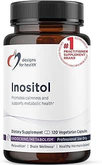 Designs for Health Inositol Capsules - 900mg per Capsule Inositol Dietary Supplement for Female Hormone Support, Sleep, Relaxation & Liver Health Support - Brain Support Supplement (120 Capsules)