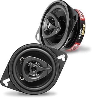 BOSS Audio Systems CH3220B Chaos Series 3.5 Inch Car Door Speakers - 140 Watts Max (per Pair), Coaxial, 2 Way, Full Range, 4 Ohms, Bocinas para Carro
