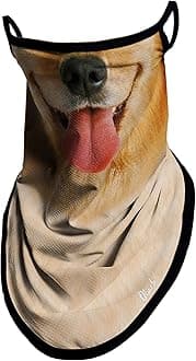 Obacle Neck Gaiter Face Mask with Ear Loops Bandana Face Mask Scarf Face Cover for Men Women