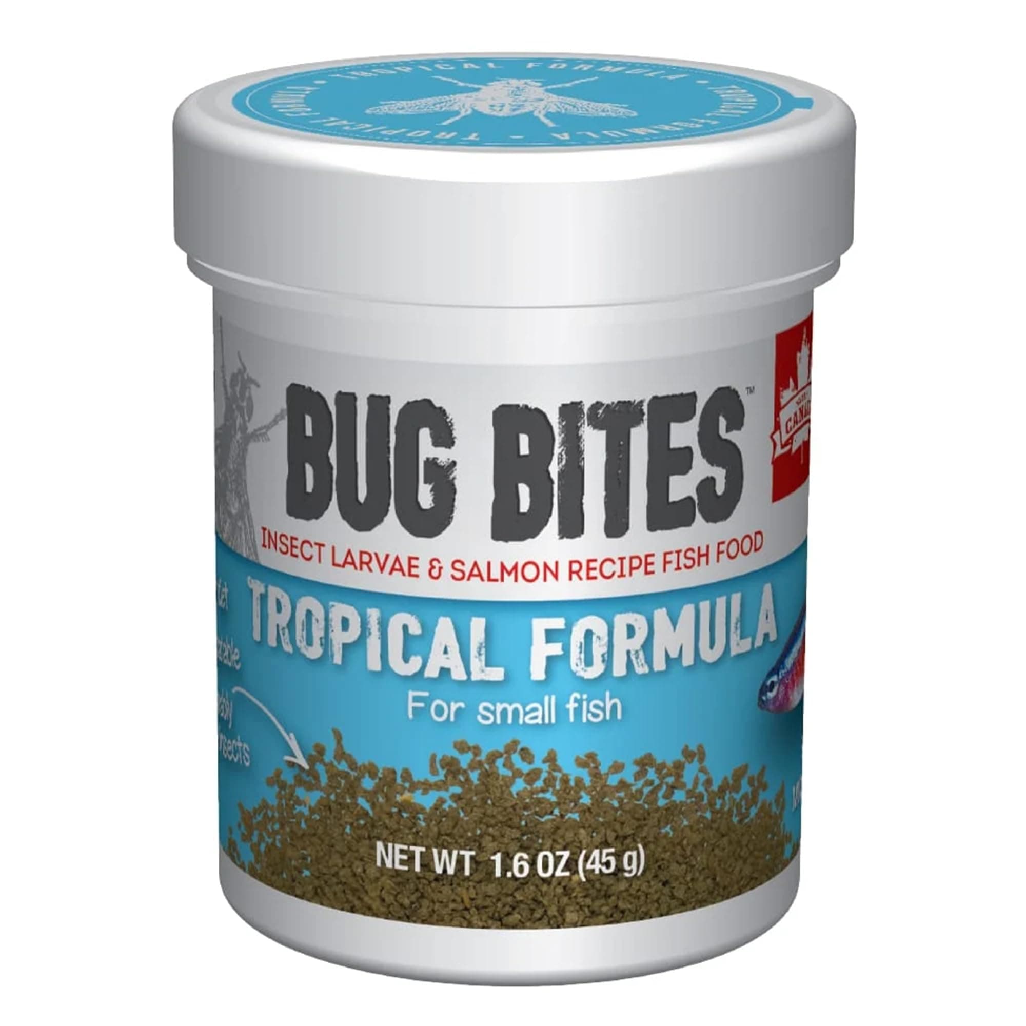 Fluval Bug Bites Tropical Formula for Small to Medium Fish, 1.59 oz