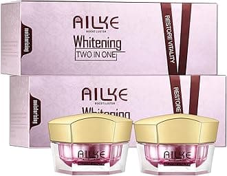 AILKE Whitening Day & Night Face Cream, Deeply Clean Skin, Remove Dark Spots, Sun Spots, Wrinkles, With Sodium Hyaluronate, Lighten Facial Cream for Men, Women, 40 ml (Pack of 2)