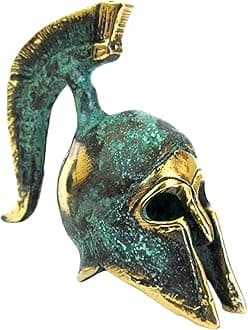 IconsGr Ancient Greek Bronze Museum Replica of Spartan Officer Helmet (387)