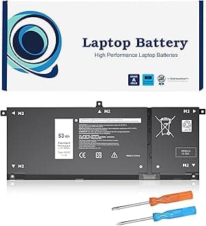 New 53Wh H5CKD Battery Replacement for Dell Inspiron 5400 5406 7405 7300 7306 7500 7506 2-in-1 Silver 5300 5301 5401 5402 5408 5409 5501 5502 5508 5509 Series Latitude 3410 3510 Vostro 5300 5301 7T8CD