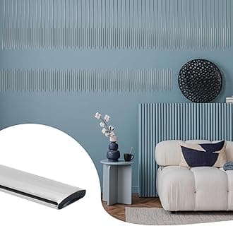 26.2 Ft Peel and Stick Wall Molding Trim, Silver Self Adhesive Flexible Trim for Wall, Edges, Borders, Window Frames, Backsplash Tiles, Baseboard & More