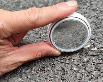 ESreake 2PCS Ultra small Blind Spot Mirror,1.57" Smaller Round HD Glass Convex Rear View Mirror,Strong Adhesive Mirror for Car, Van, SUV and Trucks (1-9/16"(40mm), White frame)