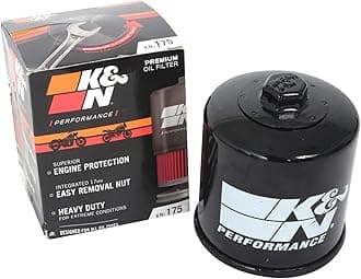 Motorcycle Oil Filter: High Performance, Premium, Designed to be used with Synthetic or Conventional Oils: Fits Select Indian Vehicles (see product description for vehicles), KN-175