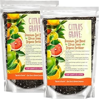 GARDENWISE Premium Organic Citrus Potting Soil for Indoor/Outdoor Plants - Perfect for Oranges, Lemons, Limes & Grapefruits Trees - Hand Blended for Optimal Growth (20 QUARTS)
