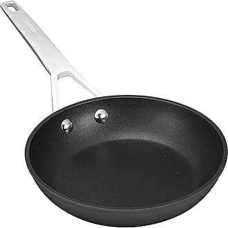 MSMKTitanium Non Stick Frying pan 18cm, Induction Cooking Pan with Cool Stainless Steel Handle，Small Frying Pan for All Stoves，Omelette Pan Non Stick，Egg Pan, Oven Proof Frying Pans，10 Year Guarantee