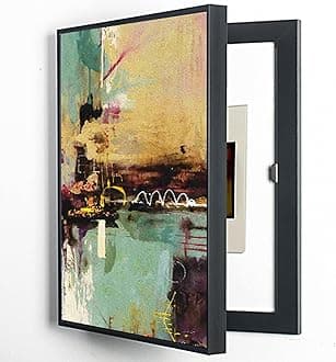 F,55X65cm, Wall-Mounted Electrical Panel Cover Minimalist Hidden Meter Box Decorative Painting Modern Decorative Abstract Art Painting Box Decoration Detachable Fuse Box Cover [Energy Class A]