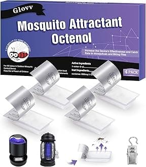 4 Pack Mosquito Attractant Bait Refill, Mosquito Bait Octenol Lure for Bug Zapper & Fly Traps, Compatible with All Flying Insect Mosquitoes Trap