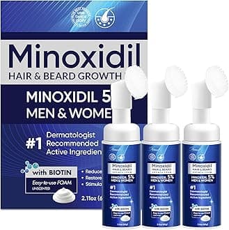 5% Minoxidil Foam for Men and Women, 5% Minoxidil for Men Foam, Minoxidil for Women Hair Growth (180)