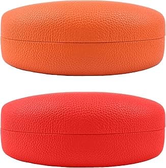 2 PACK Large Hard Shell Sunglasses Case, Protective Case For Sunglasses and Eyeglasses