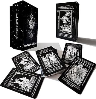 sishui Tarot Cards with Meanings On Them, Black Tarot Cards for Beginners, Learning Tarot Cards, Keyword Tarot Cards, Chakras, Planets, Reversals, and Numerology.
