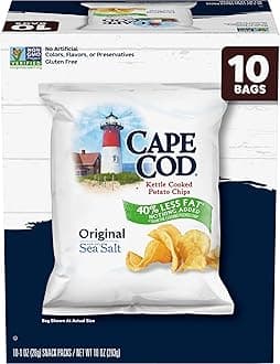 Potato Chips Original Less Fat, 1 Oz, 10 Ct