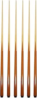 Billiard Depot Set of 6 Pool Cues New 57" Real 4-Prong House Bar Pool Cue Stick