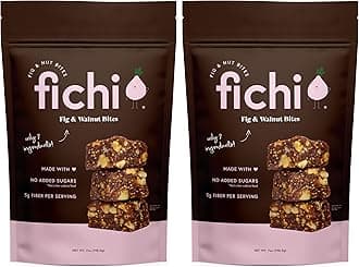 Fichi Fig and Nut Bites, a Wholesome and Delicious Gluten-Free Italian Fruit and Nut Snack (Two Pack, Fig and Walnut)
