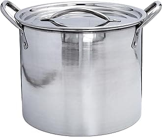 Buckingham Large Stock Pot with Stainless Steel Lid Premium Quality Multi Purpose Cooking Pot for Cooking Soups Stews & Brew Boiling 19 Litre