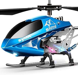 SYMA Remote Control Helicopter, S107H-E RC Helicopter with One Key take Off/Landing, High & Low Speed and Durable Alloy Design, Gift Toy for Kids and Beginners