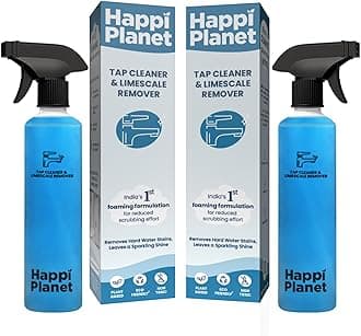 Tap Cleaner & Limescale Remover | India’s 1st Foaming Formulation for Reduced Scrubbing Effort | 500ml X 2 | All Purpose Cleaner - Suitable for Bathroom, Tap, Shower, Tiles, Mirrors