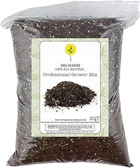 Organic Professional Grower Mix, Fast Draining Potting Soil Blend - 2 Quart Sized Bag