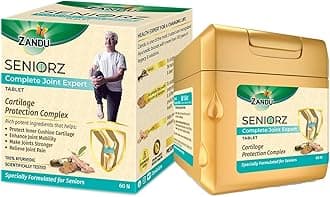 Zandu Seniorz Complete Joint Expert Tablet, 60 Tablets Helps Protect Joints, Relieve Joint Pain & Make Joints Strong, Supports Overall Joint Health,100% Ayurvedic & Natural Supplement