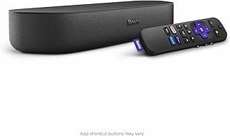 Roku Streambar | 4K/HD/HDR Streaming Media Player & Premium Audio, All In One, Includes Roku Voice Remote (Renewed)