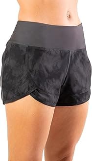 Tough Mode Womens 3" Lightweight Running WOD Volleyball Shorts Workout Mesh Liner Zip Pocket