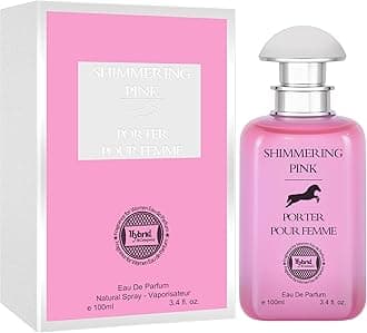 Hybrid & Company Women Shimerring Pink Porter Eau De Parfum Vaporisateur Natural Spray 3.4 Fl Oz