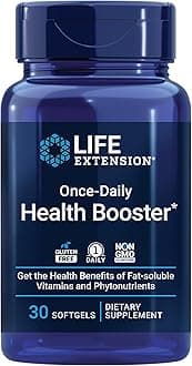 Once-Daily Health Booster, Vitamins E, K1 & K2, phospholipids, Fat-Soluble nutrients for Eye Health, Bone Health, Heart Health, Gluten-Free, 1 Daily, Non-GMO, 30 softgels