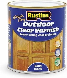 Rustins Quick Dry Outdoor Clear Varnish 500ml Satin