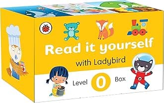 Ladybird Read It Yourself Tuck Box Level 0: 10 Books Box Set (Space Party, Emma Explorer, Pippa and the Pip, Go, Kit Cat!, Gus and Ross, Wags the Big Dog and More)