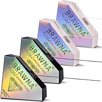 Black and White Eyebrow Pre - Inked Mapping String - Brow Measuring Tool - Microblading Supply - PMU Kit - 4 pack