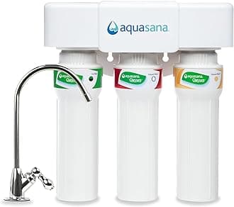 AQ-5300+.56 3-Stage Max Flow Under Sink Water Filter with Chrome Faucet