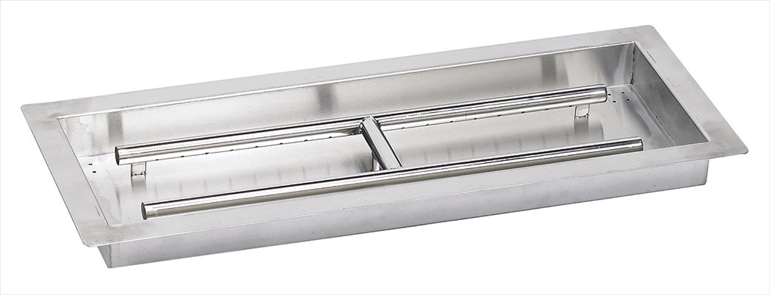 All Backyard Fun Rectangular Drop in Stainless Steel Burner Pan (24")